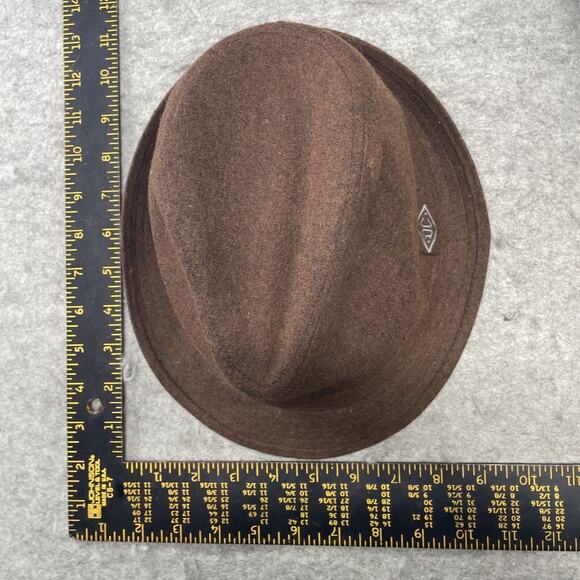 Daniel Cremieux Fedora Hat Mens S/M Wool Poly Blend Brown Vintage inspired - Picture 4 of 7